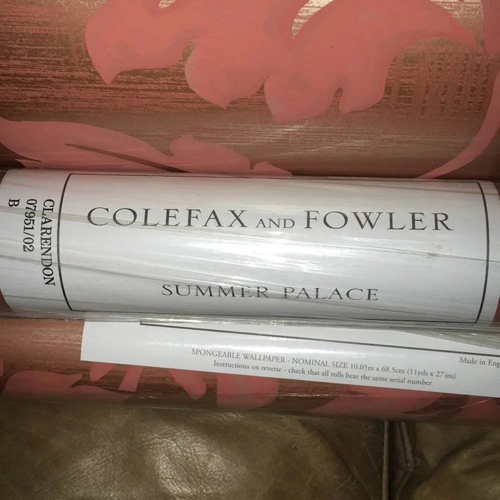 6 rolls LUXURY Wallpaper SUMMER PALACE spongeable